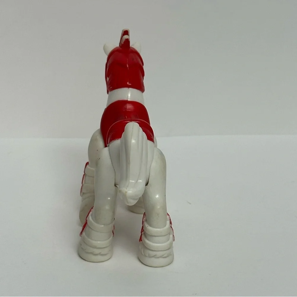 Imaginext White Red Ninja Samurai Horse Figure Fisher Price 2011
